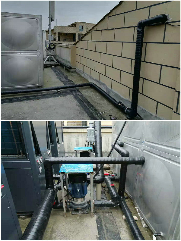 貴州道真職業高中40噸午夜成人AVAPP(午夜精品在线视频观看午夜性爱福利熱泵20匹機3台+40噸保溫水箱)